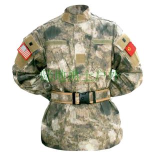 废墟迷彩服单上衣春秋款军迷工装休闲户外宽松大码耐磨男褂子外套