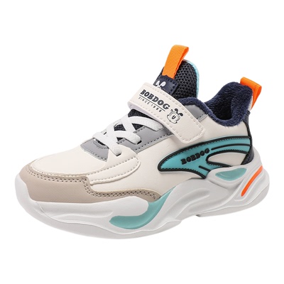 巴布豆新款男童网面透气运动鞋