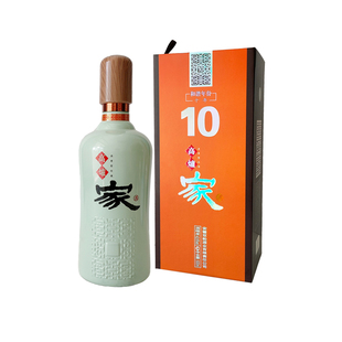 高炉家酒和谐10年十年纯粮固态发酵高度白酒水整箱送礼袋 高炉家