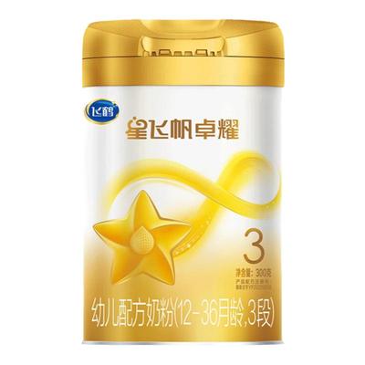 飞鹤星飞帆卓耀3段奶粉300g官方旗舰店三段A2酪蛋白试用装正品