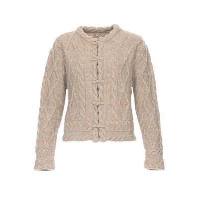 花木深新中式羊毛外套盘扣羊毛衫