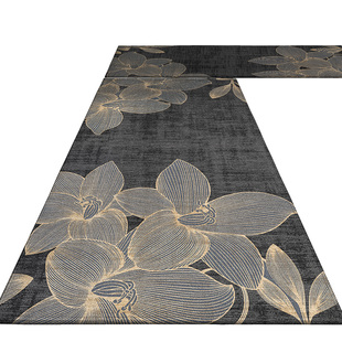 厨房地垫防滑地毯防水防油免洗擦家用长条厨房专用脚垫子耐脏整铺