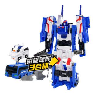晴空舞者咖宝车神时空守护三合体汽车变形机器人玩具金刚儿童男孩