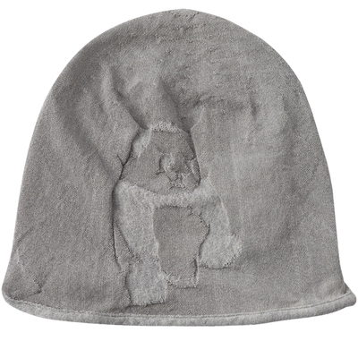 EXCEPTION例外熊猫提花温变中式弹力透气针织堆堆帽