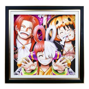 海贼王动漫周边路飞红发乌塔立体画客厅沙发壁画卧室玄关装饰挂画