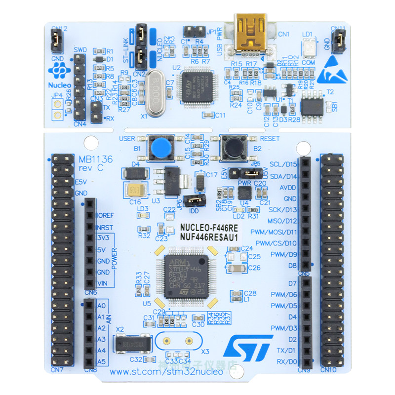 现货 NUCLEO-F103RB MCU Nucleo-64开发板 STM32F103RBT6微控制器