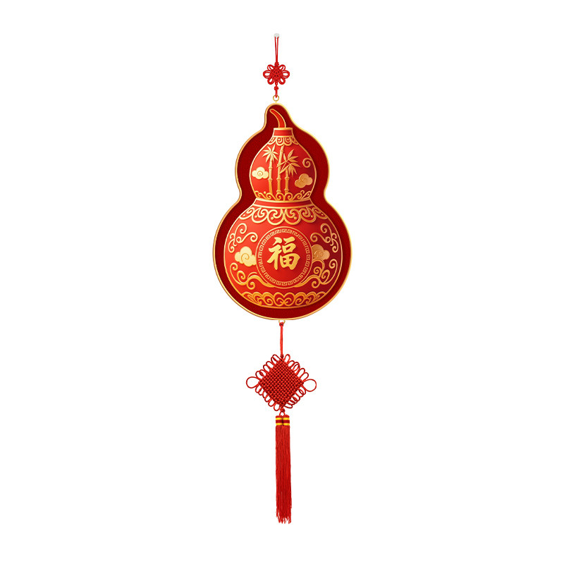 葫芦福字客厅挂件2025新款电视机背景墙中国结挂饰乔迁入宅装饰品