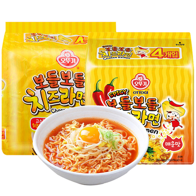 韩国进口不倒翁芝士面原味/辣味