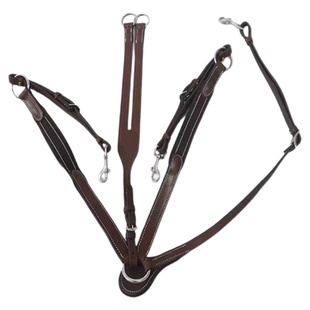 马术装备牛皮低头革二合一牛皮胸带马鞍配件马具用品马匹装备