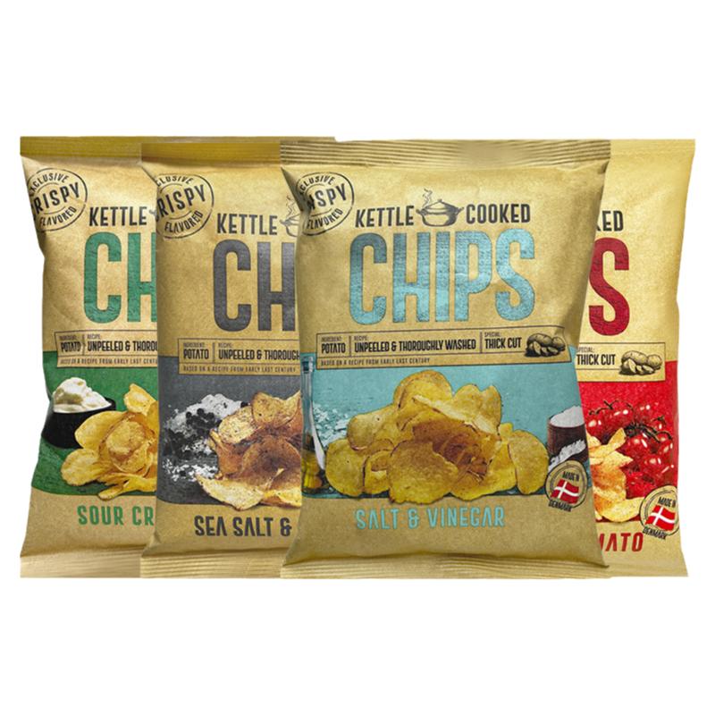 丹麦进口KETTLE恩美斯薯片海盐味解馋零食大礼包膨化休闲食品追剧