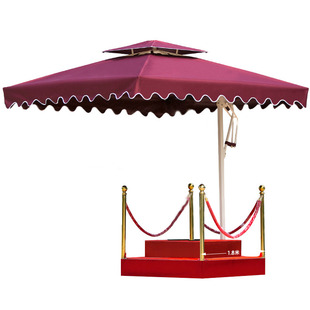 岗亭遮阳伞户外保安门卫站岗台户外伞庭院伞摆摊门岗售楼部太阳伞