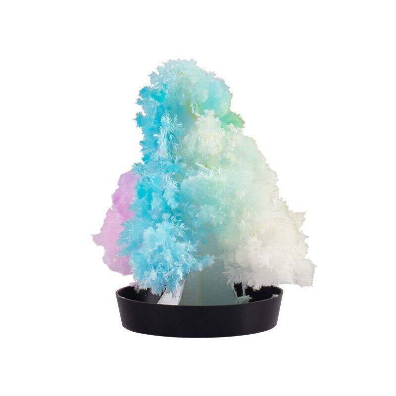 纸树开花魔法树浇水七彩圣诞雪花树儿童科教实验玩具开花的树套装