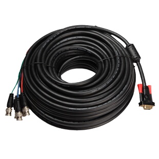 CYK vga转5bnc线色差分量线监控矩阵转换线RGBHV高清视频线1-35米