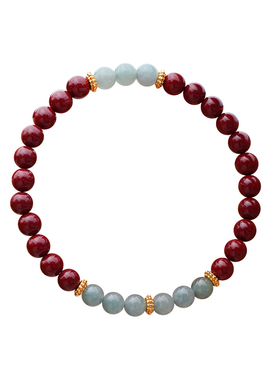 本命年朱砂红绳旺财手串