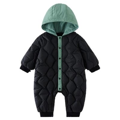 童泰宝宝羽绒服连体衣连帽爬服