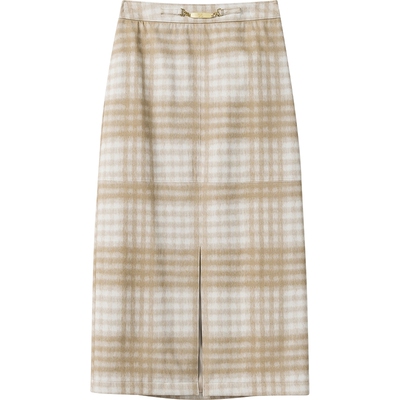 【播奥莱】播 bo 商场同款24冬新开叉下摆格纹半身裙女BDR4BD2606