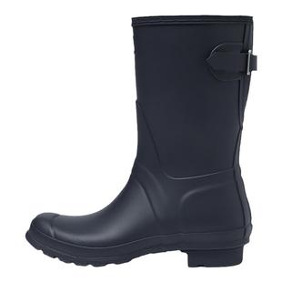 HUNTER雨靴户外露营女鞋哑光防水鞋防滑酷玩厚底靴子骑士靴中筒靴