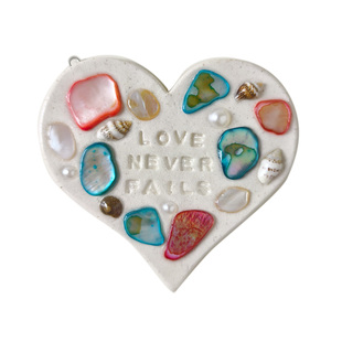 JINNYJIN|手工粘土贝壳冰箱贴挂饰信仰圣诞节生日定制礼物爱心