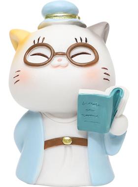 伊文兔国子监的猫古风国潮小摆件