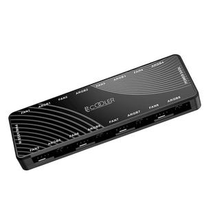 超频三ARGB集线器二合一机箱风扇5V3针神光同步1拖8串联控制器