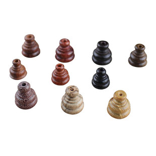 天然檀木佛头实木佛塔佛帽DIY手串佛珠饰品配件小葫芦头红檀黑檀