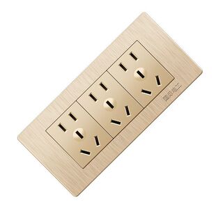 118型厨房专用插座带开关面板多孔六孔9九孔20十二孔联排家用暗装