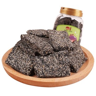 【大罐装】野娃黑芝麻片糖芝麻花生糖香脆特产解馋零食年货糕点