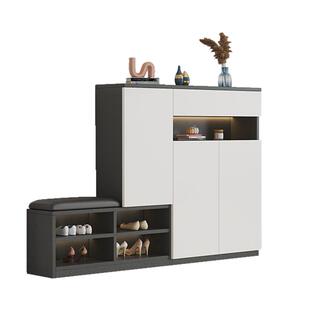 实木鞋柜入户门口换鞋凳储物柜高端家用客厅玄关小户型大容量鞋架