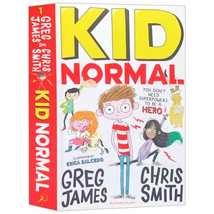 预售麻瓜小子1Kid Normal进口英文原版麻瓜小孩章节桥梁书超级英雄儿童文学小说青少年读物中小学生英语课外阅读带插图6-12岁