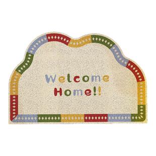 彩色云朵入户门地垫门口进门耐脏脚垫室内可裁剪丝圈入门地毯门垫