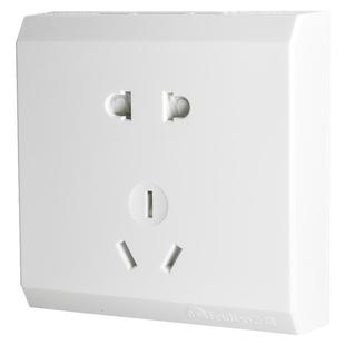 飞雕明装开关插座面板家用5孔15孔10孔多孔明线3孔16A空调1开双开