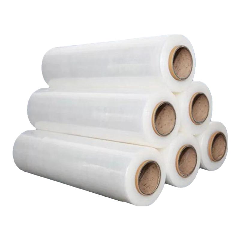 PE缠绕膜打包膜50cm宽拉伸膜大卷自粘工业用包装膜托盘保护膜围膜