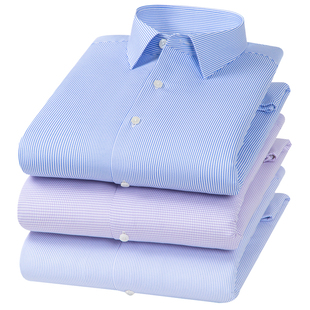 2025秋冬鹅绒内胆衬衫男长袖加绒加厚保暖浅灰色打底衫衬衣中青年