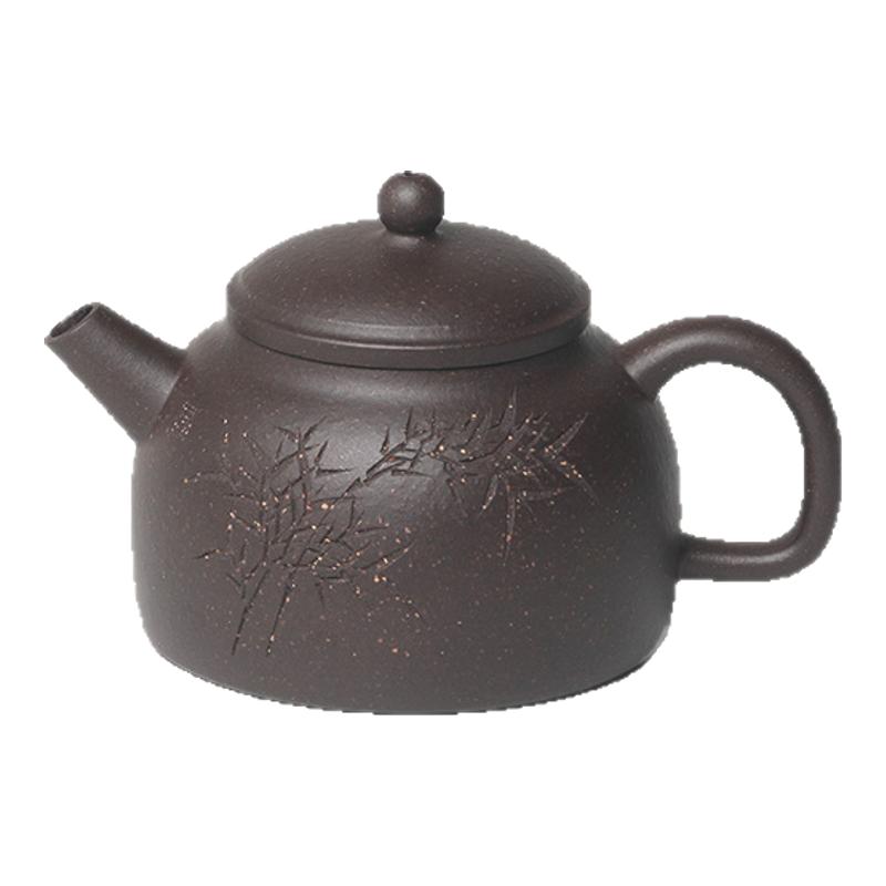 云雅一人饮紫砂纯手工茶壶刻绘