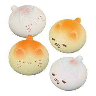 新品hachimi发面团子喵慢回弹湿软手感一捏到底可爱卡通造型玩具