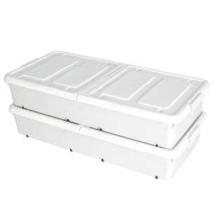 特大号床底收纳箱扁平抽屉式储物盒床下整理箱衣服床底下带轮神器