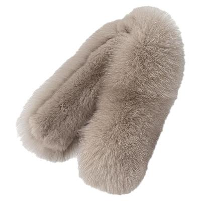 艾诺克皮草围脖狐狸毛围巾女冬季