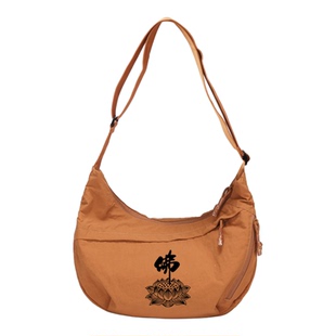 佛包上香包居士包斜跨水轻便尼龙饺子包佛系禅意男包女包高品质