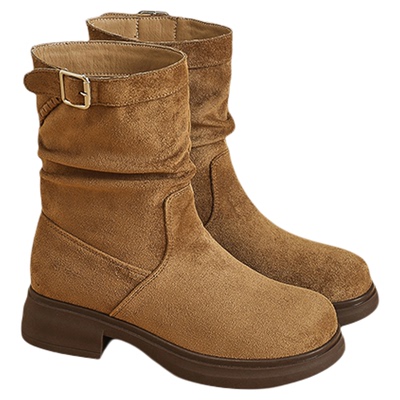 达芙妮2026新款女复古时尚短靴