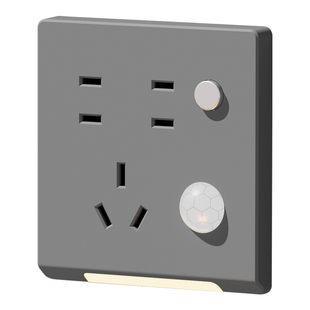 86型嵌入式人体感应地脚灯楼梯智能感应灯楼道过道走廊LED小夜灯