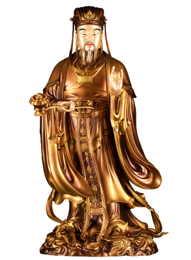 纯铜复古大梵天像二十四诸天摆件