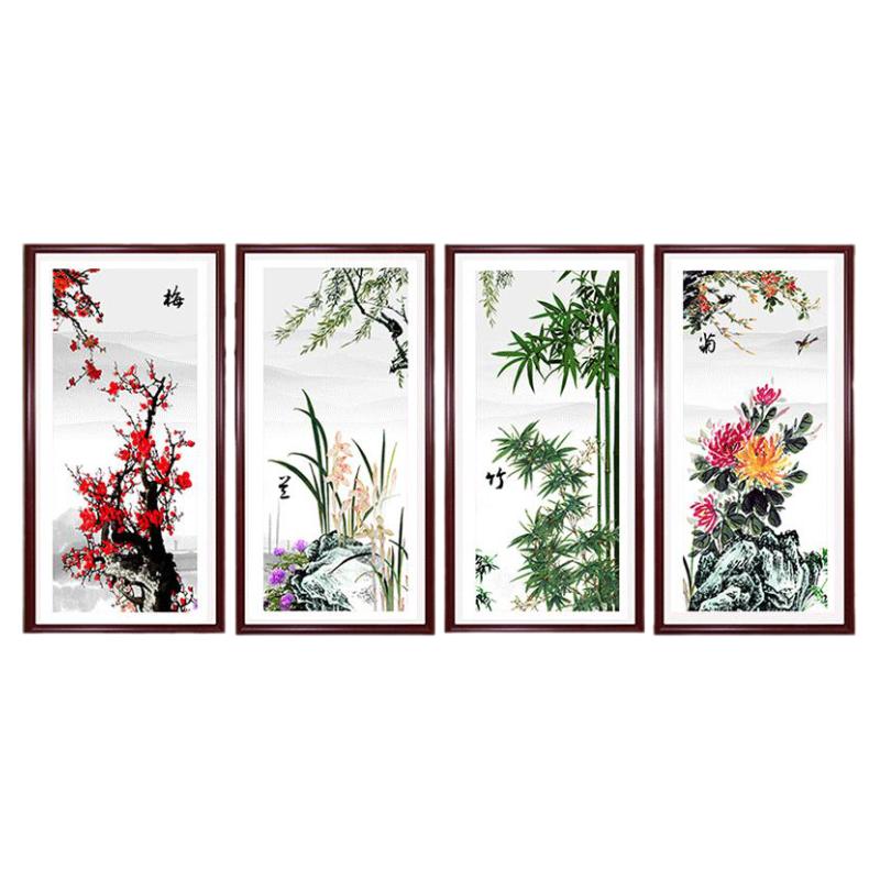 2022新款花卉客厅钻石画梅兰竹菊