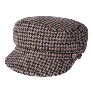 mrduck浮生梦 高级感老钱风马术帽女秋冬季复古报童帽子大小头围