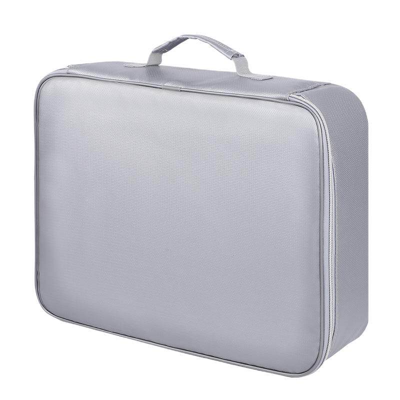 证件收纳包防火防水家用户口本房产证文件袋带锁大容量阻燃收纳箱