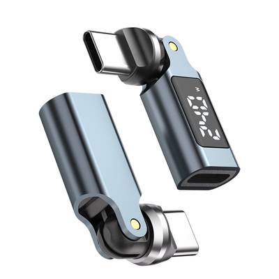 540度旋转pd快充240w数显type c转接头适用华为苹果iPhone17手机平板笔记本电脑多角度充电数据传输转换器口