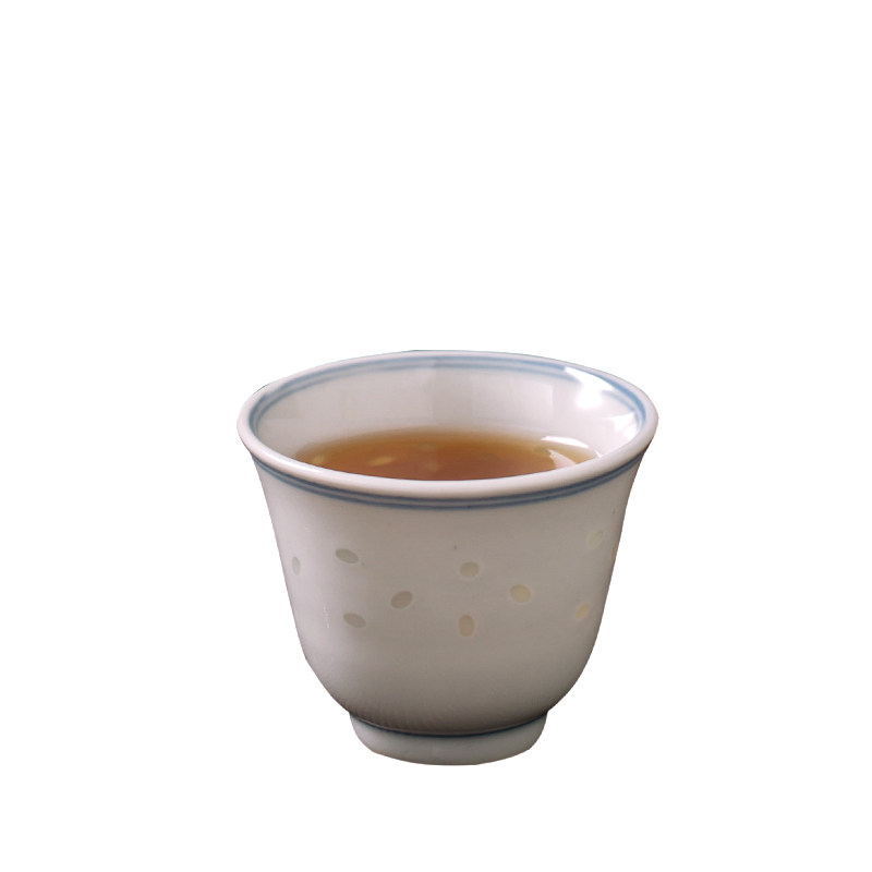 金钟杯单个青花陶瓷景德镇玲珑