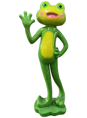 户外卡通动物青蛙大型落地摆件装饰商场牛蛙门口火锅店铺雕塑迎宾