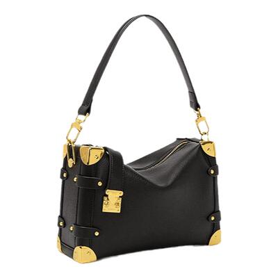 达芙妮Daphne新款时尚新款小众包包黑色通勤单肩斜挎包DFN10260