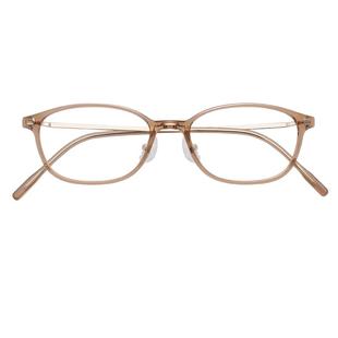 超轻纯钛冷茶色近视眼镜框女可配度数小方框小脸窄框高度女式镜架