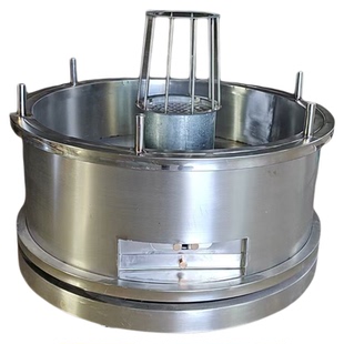 日式圆形炉端烧设备商用板前烤鸟炉明档围炉不锈钢海鲜长炭火烤鱼